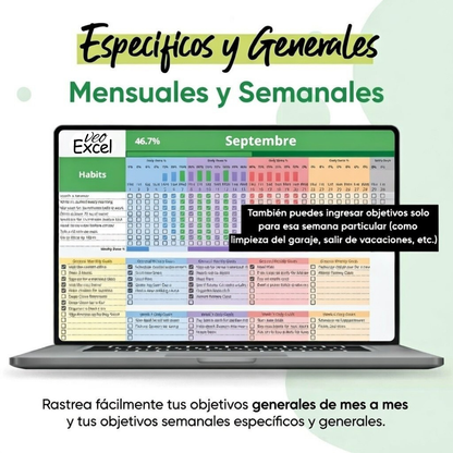 Tracker de Hábitos 2026|  Google Sheets | Acceso para siempre