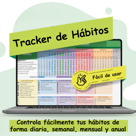 Tracker de Hábitos 2026|  Google Sheets | Acceso para siempre