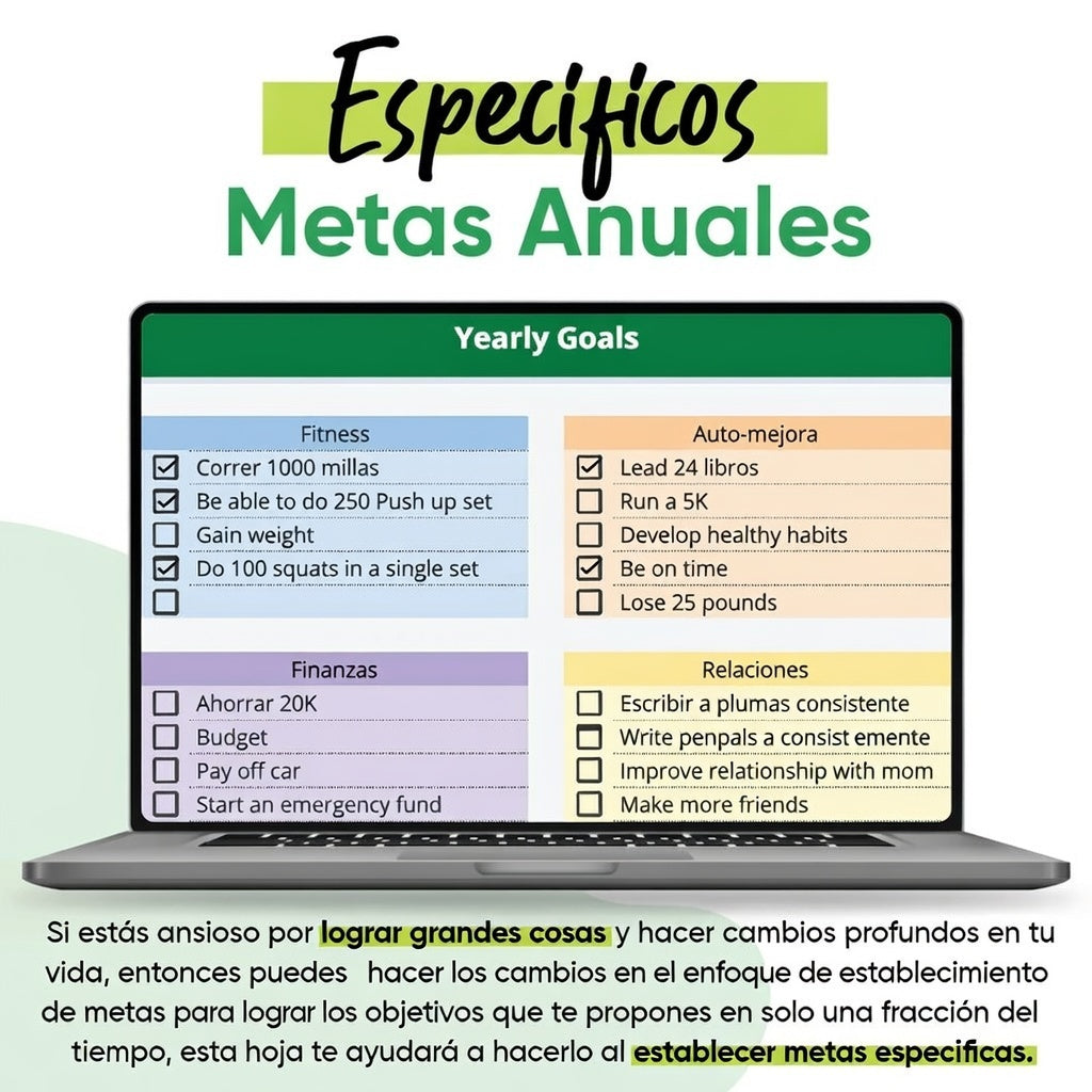 Tracker de Hábitos 2026|  Google Sheets | Acceso para siempre